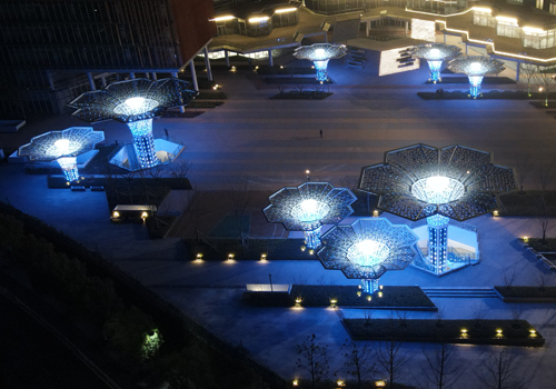 杭州阿里巴巴西溪園區燈光雕塑